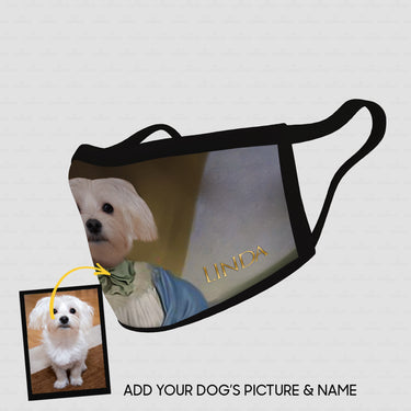 Personalized Dog Gift Idea - Royal Dog's Portrait 34 For Dog Lovers - Cloth Mask
